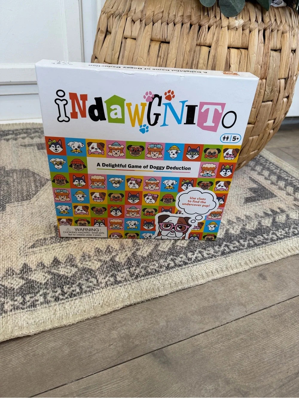 New Indawgnito Dog Deduction Guessing Board Game Family Mystery Game Ages 5+